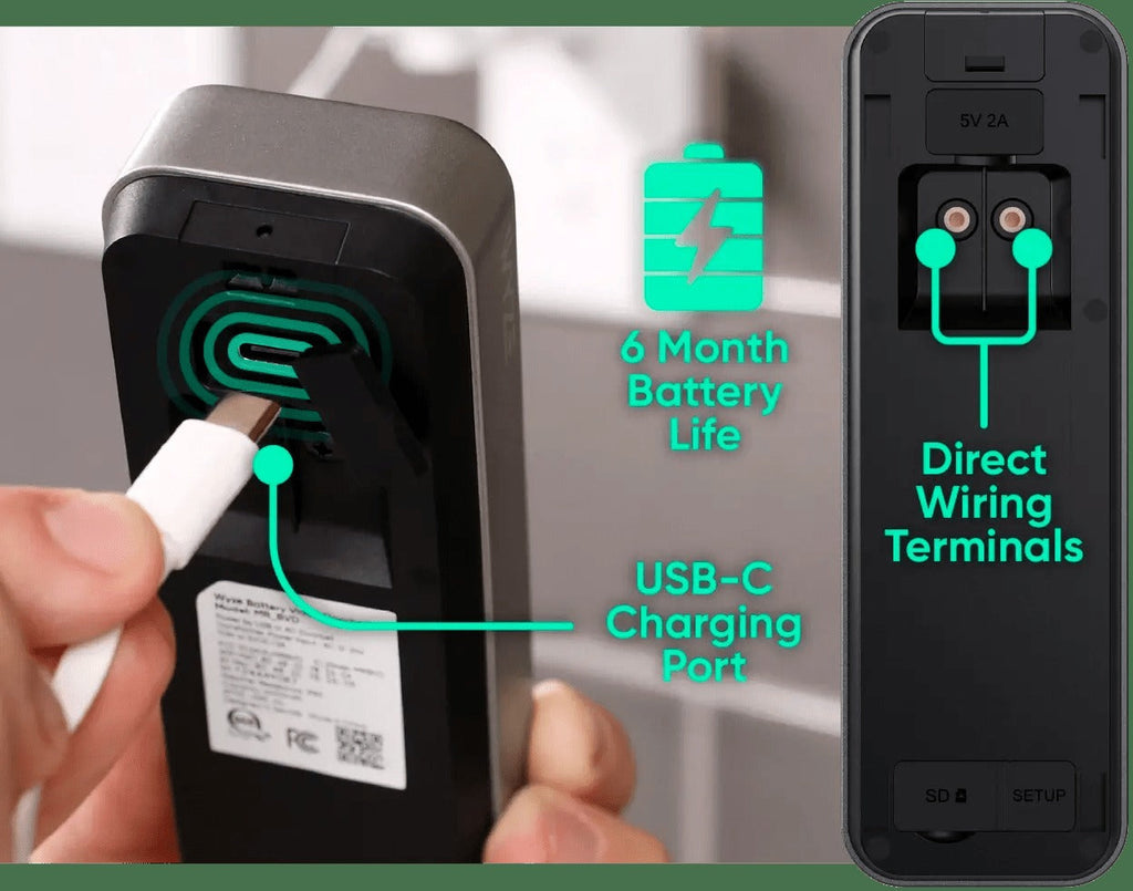 Battery Video Doorbell + Palm Lock